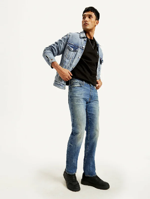 Rip and Tear Men's JeansMen's 513 Slim Straight Fit Blue Jeans