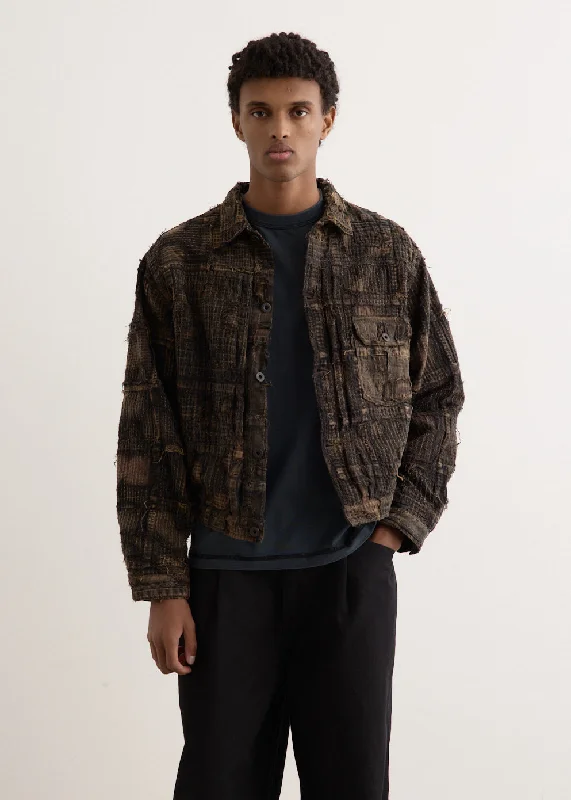 Comfortable Men's ParkasBlack-Tea-Core Boro Spring 1st Jacket