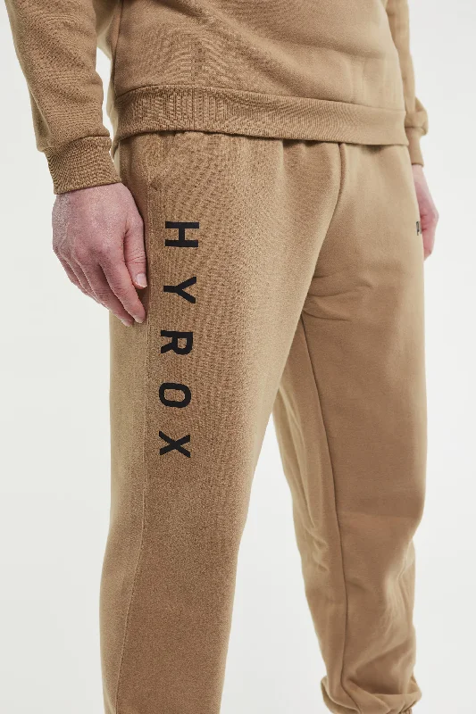 Men's Pants with Logo EmbossmentsFeel Good Tracksuit - beige JOGGER