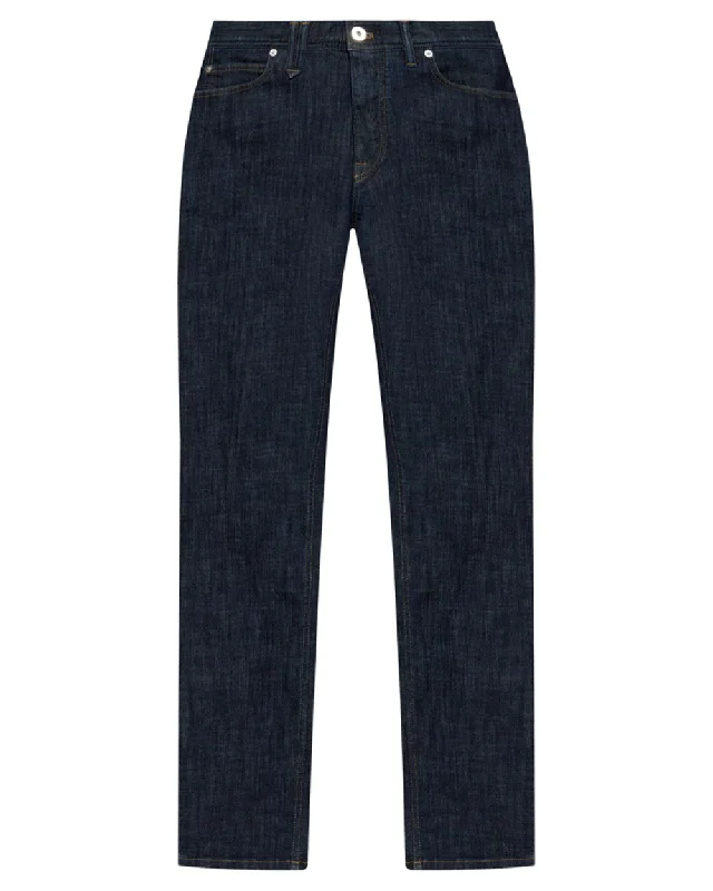 Men's Jeans Made from Recycled MaterialsMidnight Blue Stretch Denim Jeans