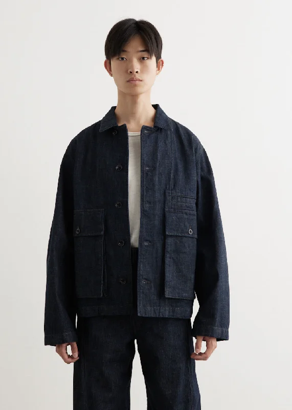 Men's Coats with Convertible CollarsBoxy Jacket