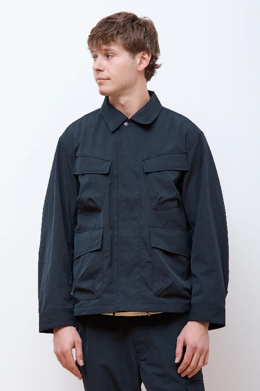 Men's Coats for Mild WeatherTakibi Weather Cloth Jacket Black