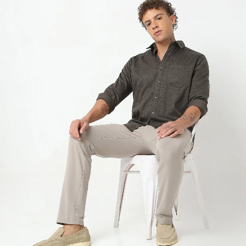 Men's Essential Dress Shirts for Everyday WearRegular Fit Printed Shirt