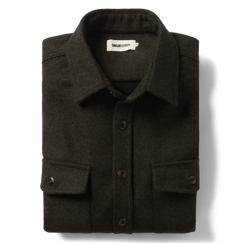 Men's Coats for Everyday WearThe Maritime Shirt Jacket in Evergreen Twill