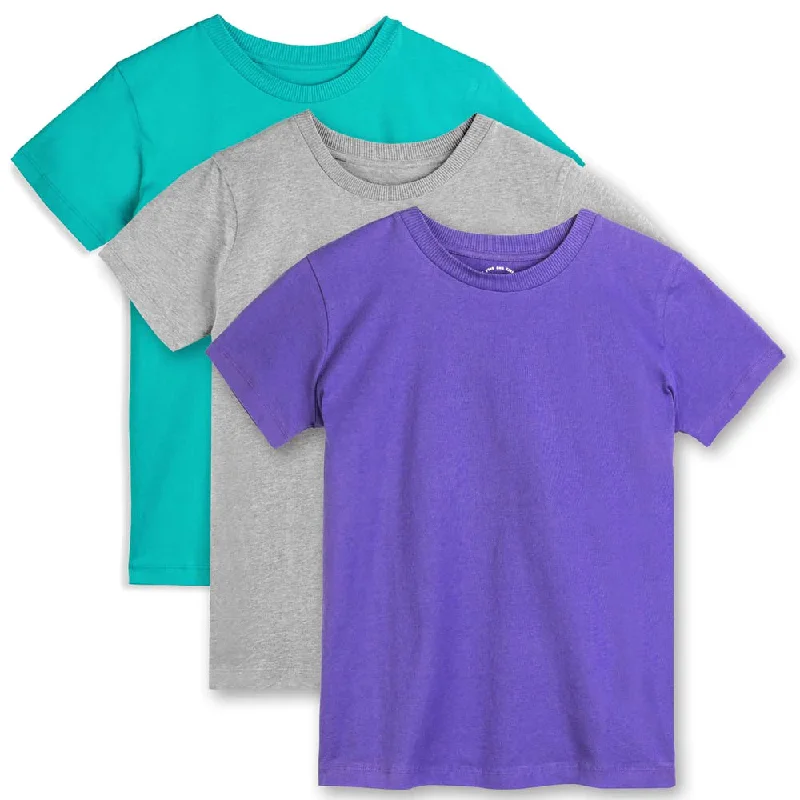 Men's Shirts with Belt LoopsMightly Boys Rebel Purple, Teal, Gray T-Shirt