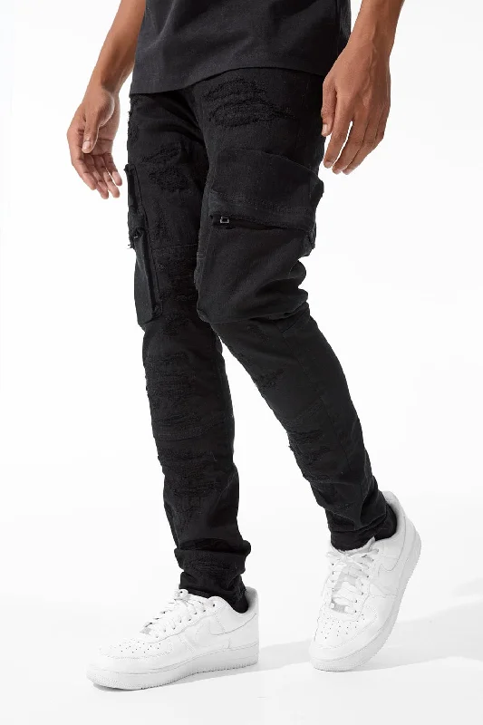 Vintage Men's JeansRoss - Heavy Hitter Cargo Denim (Black)