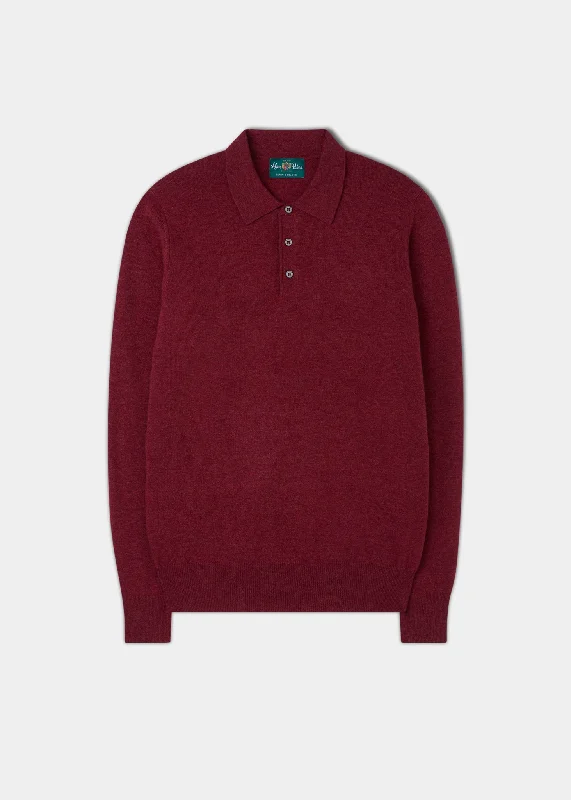 Men's Straight-Leg Jeans for a Classic FitMen's Geelong Lambswool Long Sleeve Polo Shirt in Rosso - Regular Fit Men's Straight-Leg Jeans for a Classic FitMen's Geelong Lambswool Long Sleeve Polo Shirt in Rosso - Regular Fit