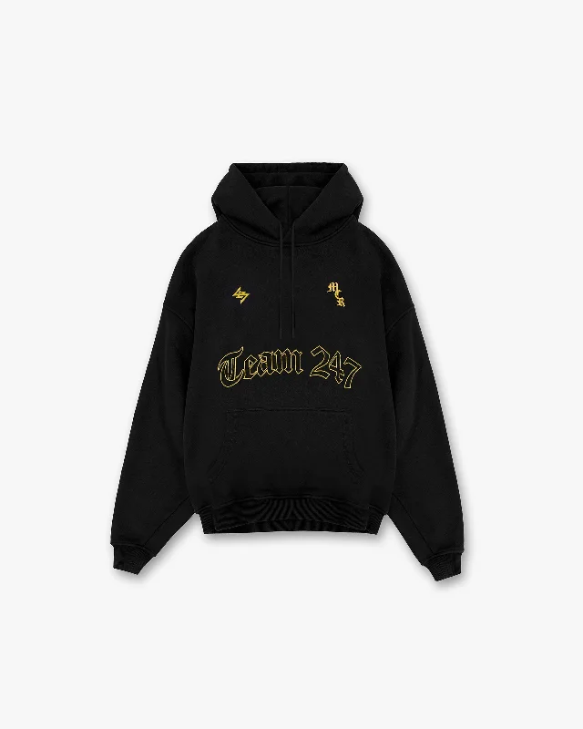 Men's Hoodies with Water-Repellent Fabric247 Manchester Marathon Oversized Hoodie - Black