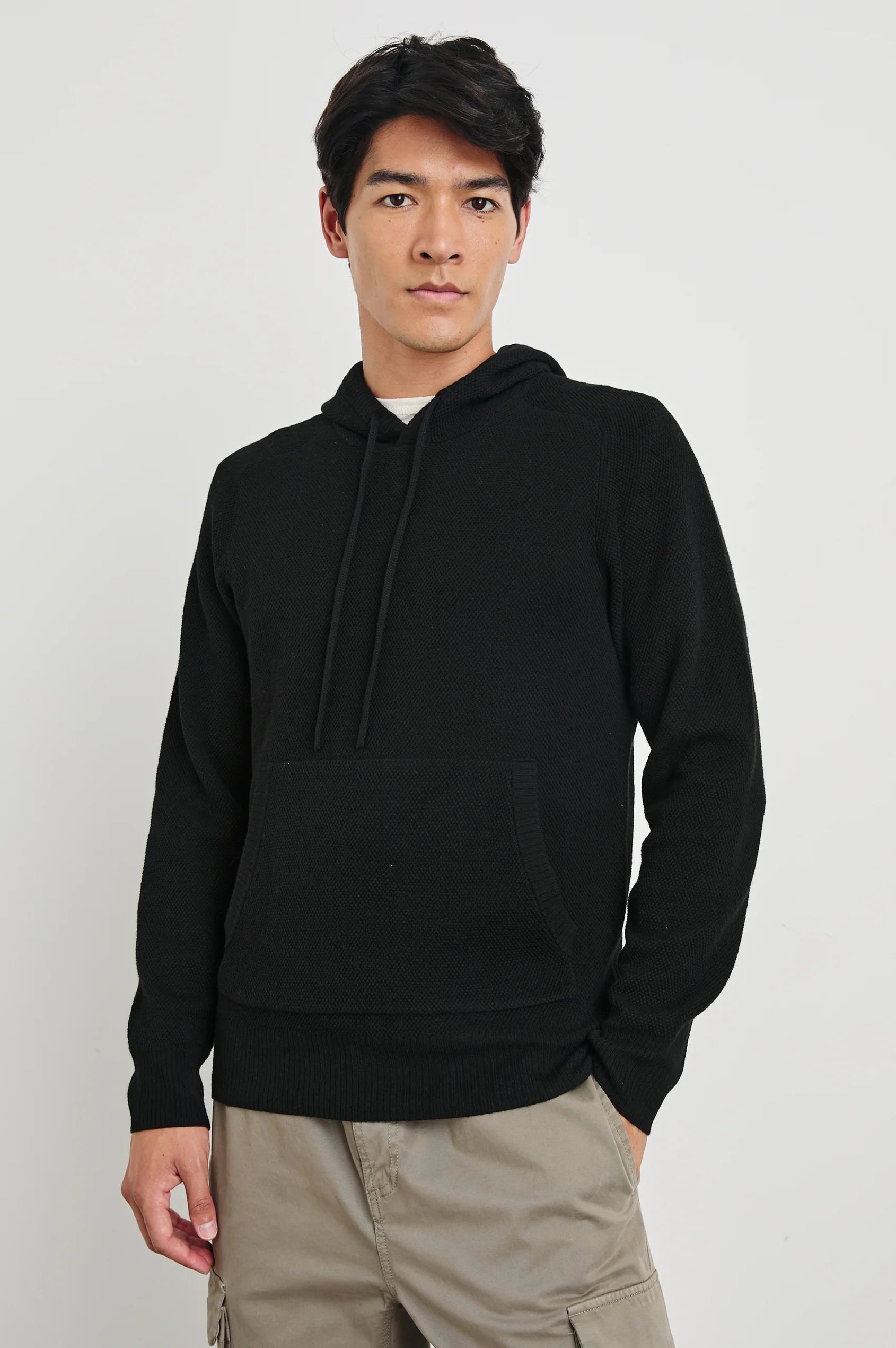 Lightweight Men's Cardigan SweatersRAILS | Matador | Black