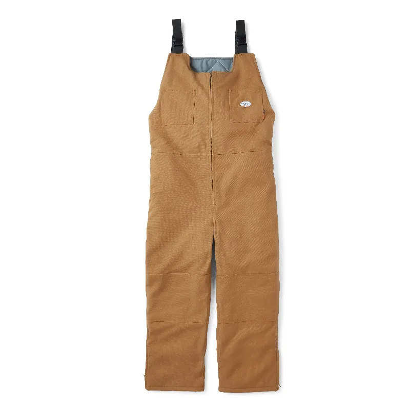 Men's Pants with Side PocketsRasco FR FR2607BN Brown Duck Insulated Quilt-Lined Bib Overall Men's Pants with Side PocketsRasco FR FR2607BN Brown Duck Insulated Quilt-Lined Bib Overall
