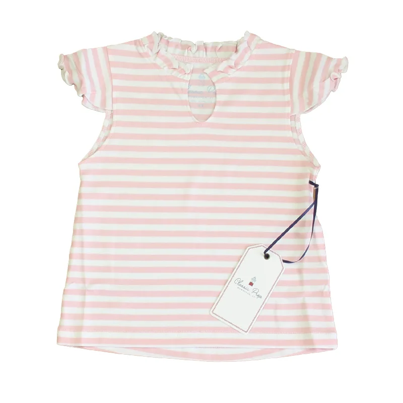 Men's Shirts with Pocket SquaresClassic Prep Girls Lilly's Pink | Bright White T-Shirt
