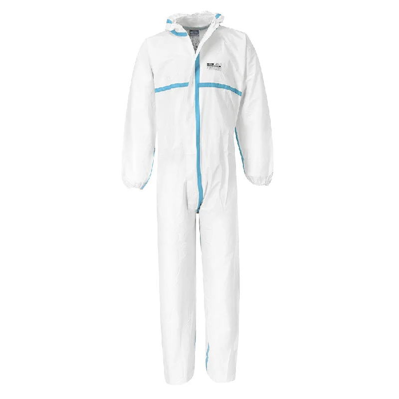 Men's Pants with Zippered PocketsPortwest ST60 BizTex Microporous Coveralls Type 4/5/6, Pack of 50 Men's Pants with Zippered PocketsPortwest ST60 BizTex Microporous Coveralls Type 4/5/6, Pack of 50