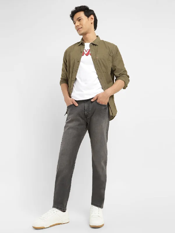 Men's Jeans with a Distressed LookMen's 512 Charcoal Grey Slim Tapered Fit Jeans