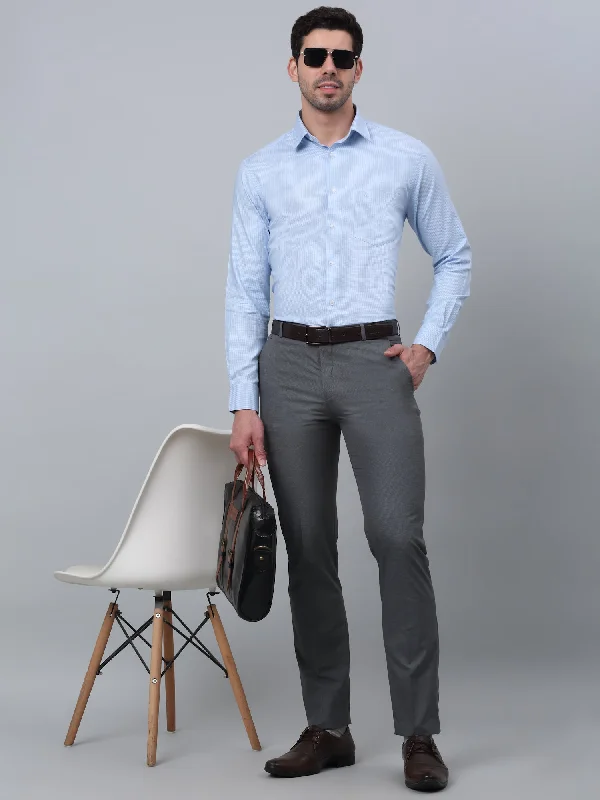 Men's Rugby Shirts for a Sporty LookMen's Self Design Blue Spread Collar Full Sleeves Casual Shirt Men's Rugby Shirts for a Sporty LookMen's Self Design Blue Spread Collar Full Sleeves Casual Shirt