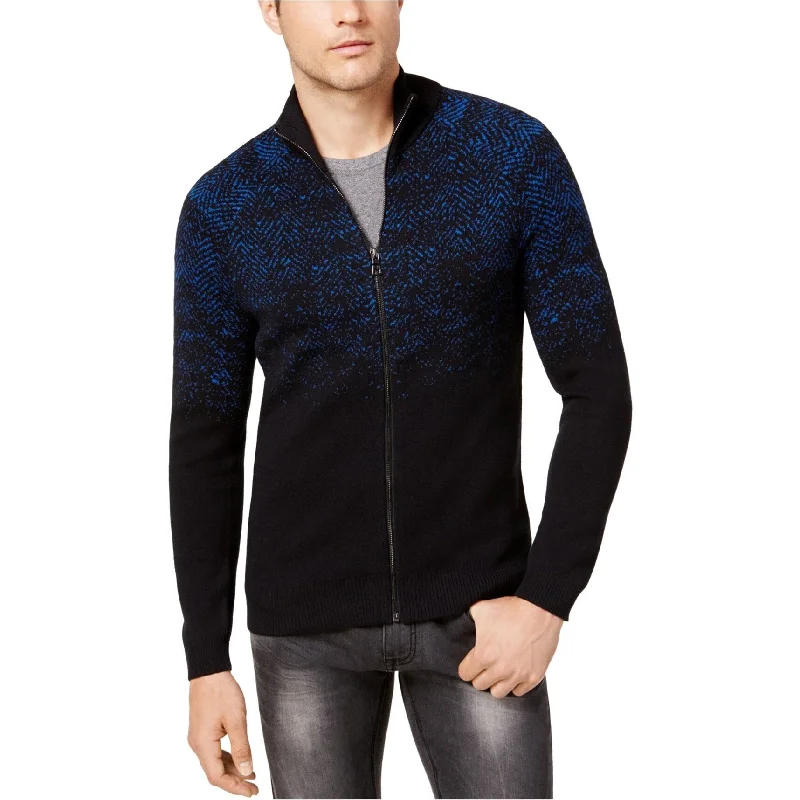 Men's Sweaters with ZippersI-N-C Mens Full Zip Cardigan Sweater, Blue, X-Small