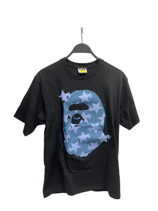 Elegant Men's JeansA BATHING APE/T-Shirt/L/Cotton/BLK/DENIM APE(STAR)