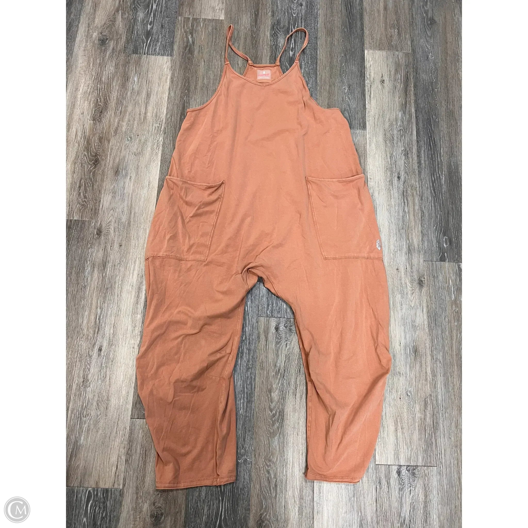 Men's Pants with Belt LoopsJumpsuit By Free People In Orange, Size: M