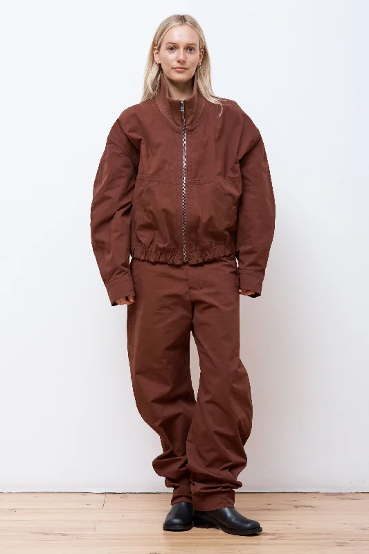 Men's Coats for SnowshoeingDouble Layer Blouson Chocolate Fondant