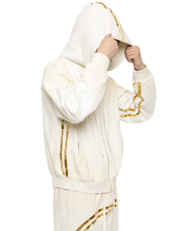 Cool Men's Graphic HoodiesFaded Gold Track Hoodie