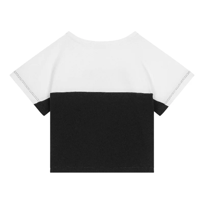 Men's Shirts with Mock NecksBlack & White Logo T-Shirt