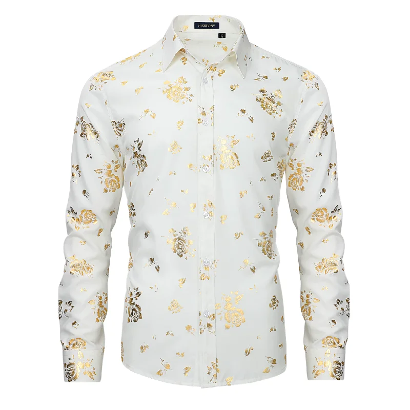Men's Pattern-Clashing Shirts for Bold FashionMen's Long Sleeve Shirt With Printing - TJ-WHITE Men's Pattern-Clashing Shirts for Bold FashionMen's Long Sleeve Shirt With Printing - TJ-WHITE