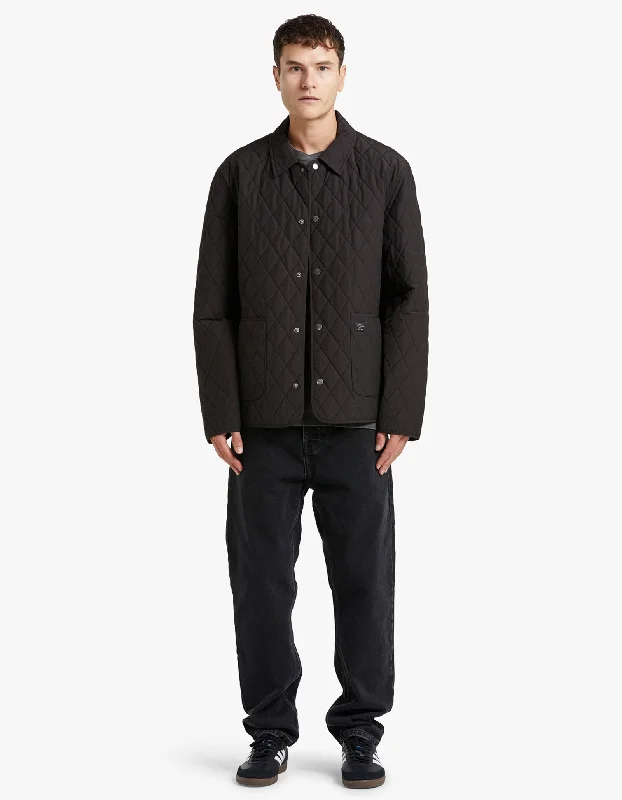 Fashionable Men's Denim JacketsFlores Lightweight Quilted Jacket - Black