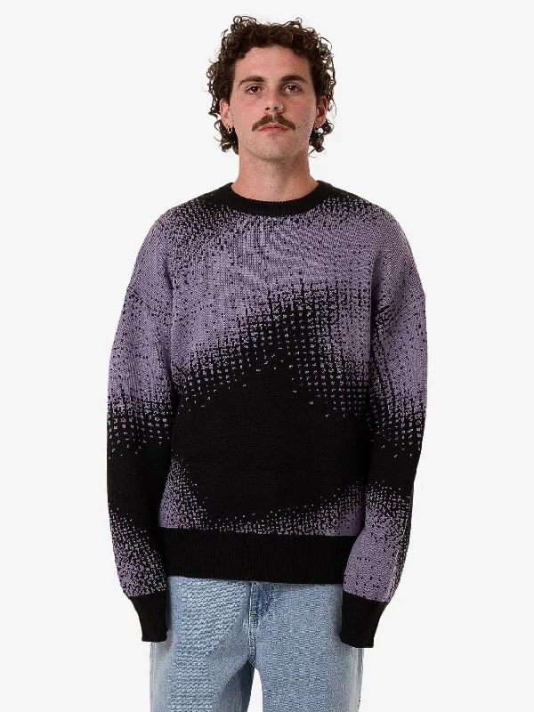 Chic Men's Cashmere SweatersRelax Your Eyes Crew Knit - Black