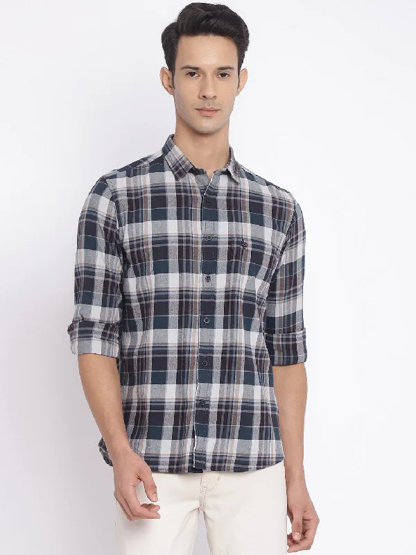 Men's Camping Shirts for Outdoor AdventuresMen's Teal Blue Casual Big Checks Full Sleeve Shirt Men's Camping Shirts for Outdoor AdventuresMen's Teal Blue Casual Big Checks Full Sleeve Shirt