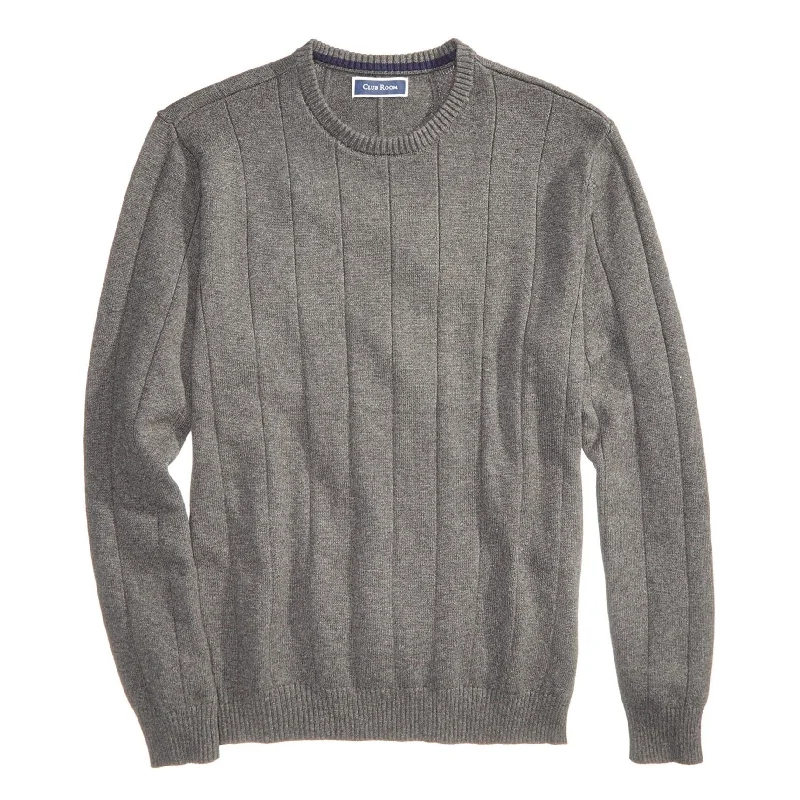 Men's Sweaters with Tailored FitsClub Room Mens Ribbed Knit Sweater