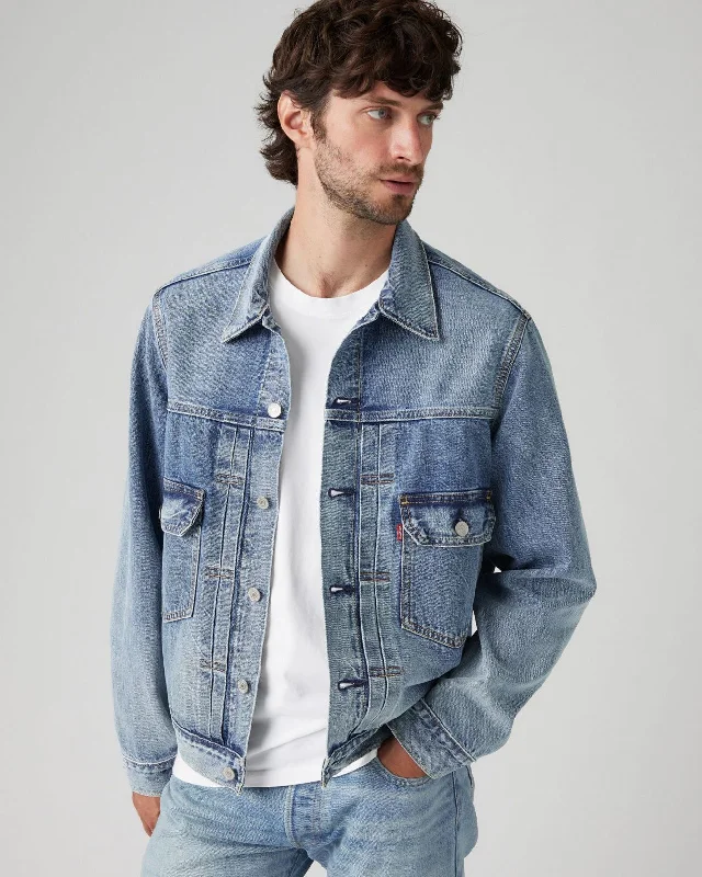 Affordable Men's JeansLevi's® Type II Selvedge Denim Trucker Jacket - Blue Sky