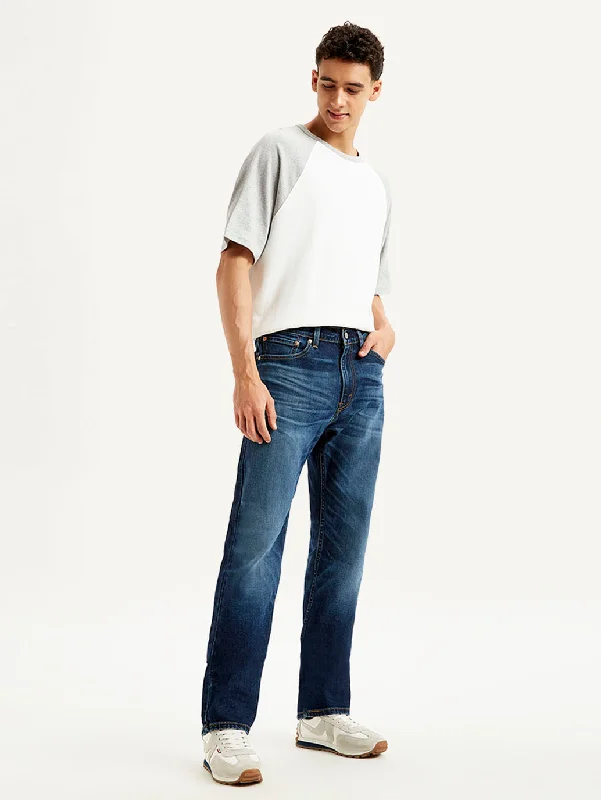 Dark Indigo Men's JeansMen's 505 Straight Fit Navy Jeans