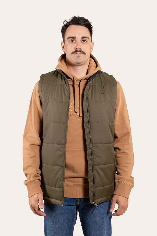 Men's Coats for TravelTrooper Mens Puffer Vest - Military Green