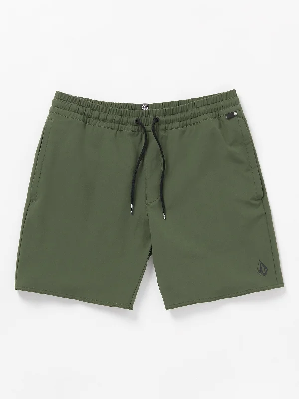 Men's Patterned Pants with StripesNomoly Hybrid Shorts - Squadron Green