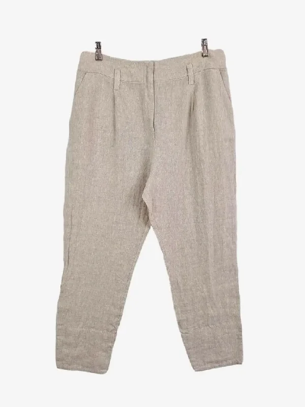 Everyday Men's JeansMorrison Natural Tapered Linen Pants Size 14