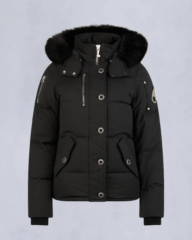 BLACK WITH BLACK FOX FUR