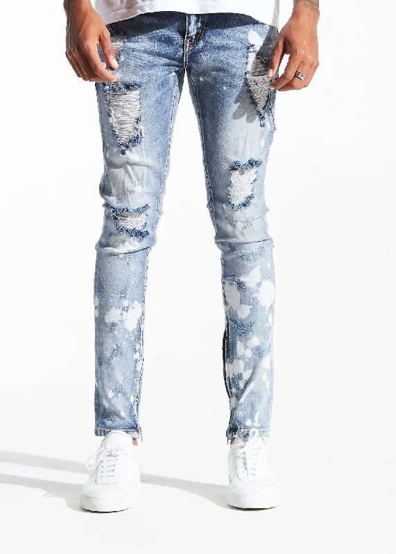 Wash and Wear Men's JeansPacific Denim (Vintage Blue Bleach)