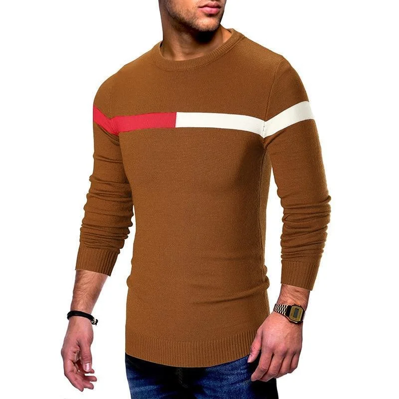 Fitted Men's Slim-Fit SweatersToned Up Slim Fit Pullover Sweaters For Men