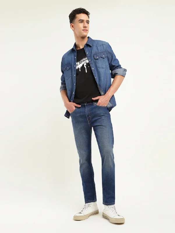 Men's Jeans with Elastic WaistbandsMen's 512 Indigo Slim Tapered Fit Jeans
