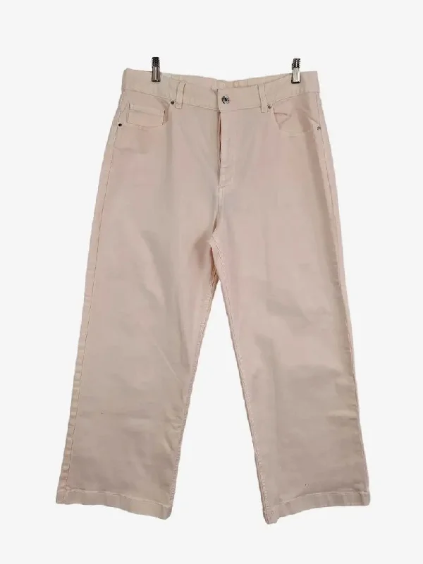 Comfort-Fit Men's JeansTrenery Soft Pink Wide Leg Denim Jeans Size 14