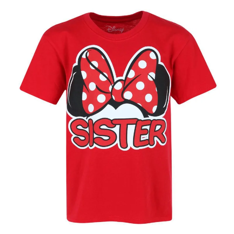 Men's Shirts with Button-Down PocketsDisney Girl's Sister Minnie Mouse Family T-Shirt Men's Shirts with Button-Down PocketsDisney Girl's Sister Minnie Mouse Family T-Shirt