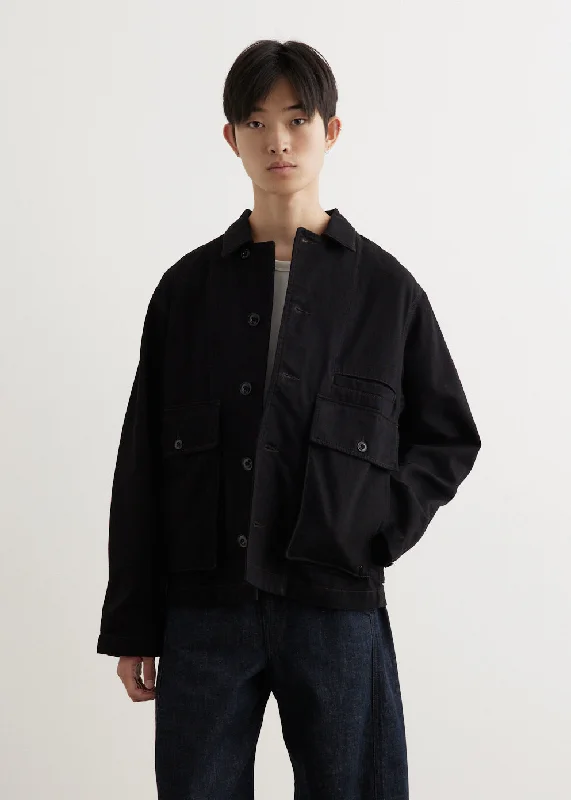 Men's Coats with Magnetic ClosuresBoxy Jacket