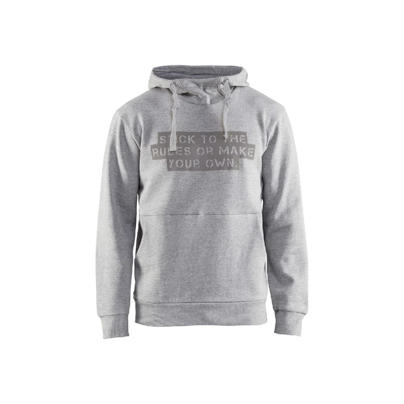 Men's Hoodies for YogaBlaklader 9173 Grey Stick-To-Rules Hoodie - Mens (91731157)