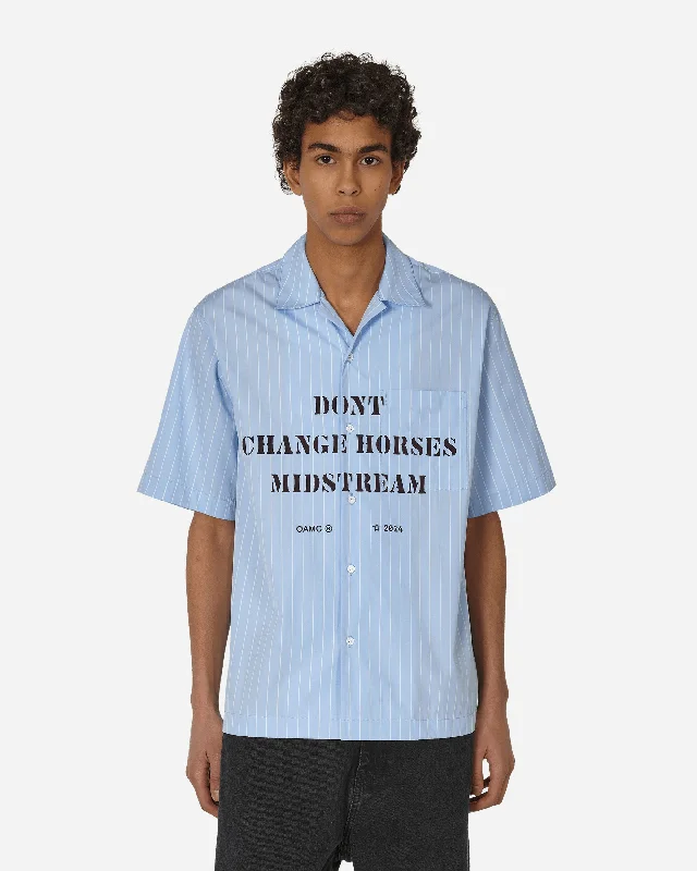 Men's Golf Shirts for On-Course StyleKurt Stripes Shirt Light Blue