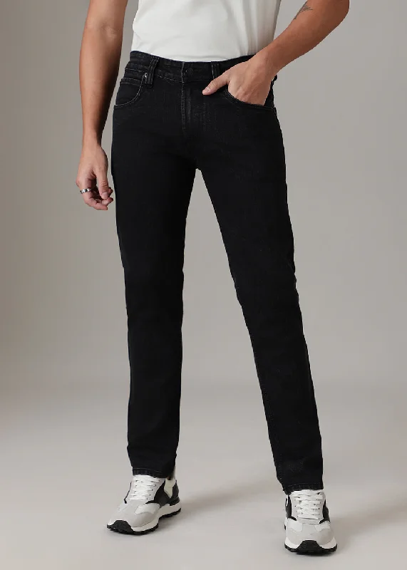 Cool Men's JeansCaviar Black Slim Fit Denim