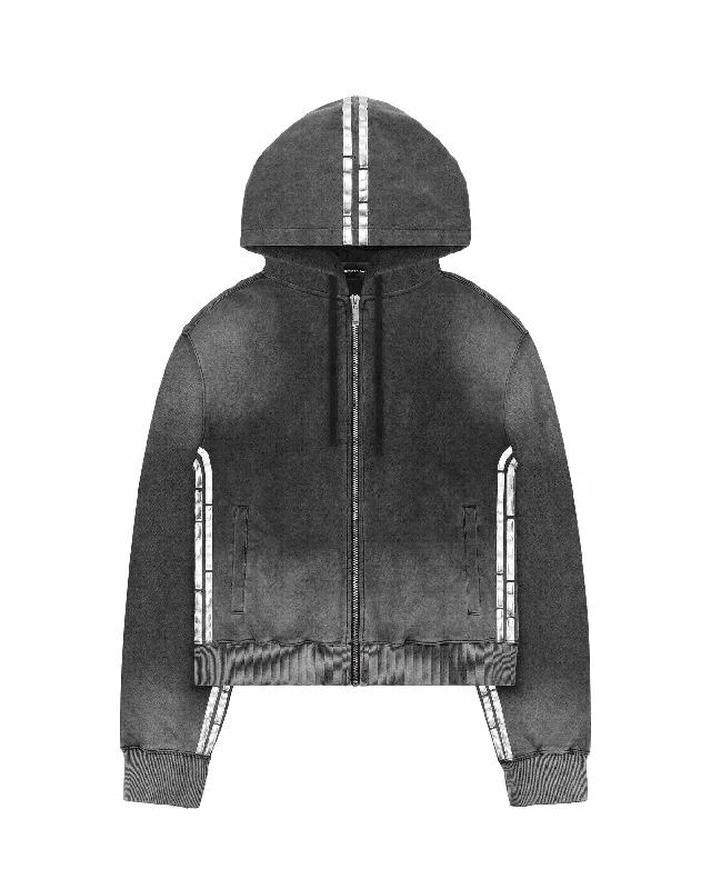 Classic Men's Cotton HoodiesFaded Silver Track Hoodie