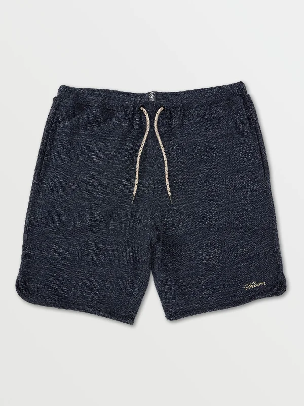 Men's Pants with Graphic PrintsLoiter Elastic Waist Shorts - Navy
