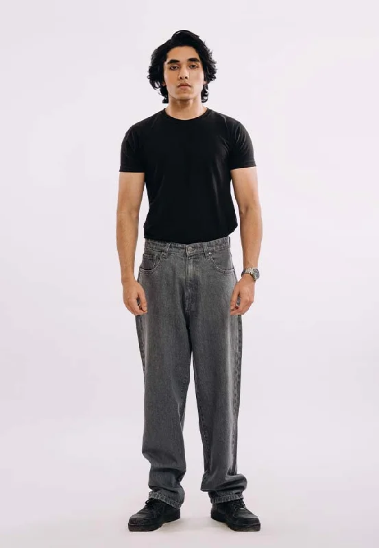 Latest Men's Jeans TrendsBaggy Fit Jeans - Grey Wash