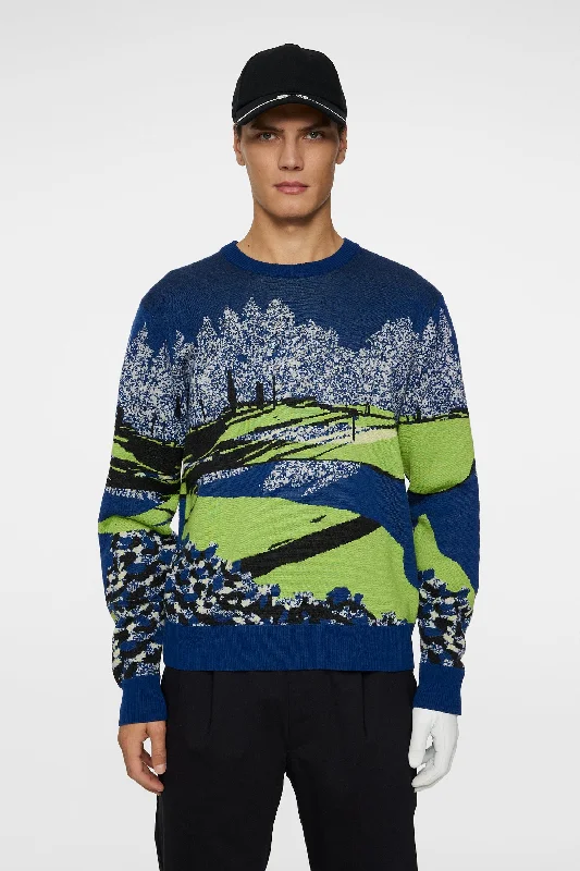 Men's Sweaters with Intarsia DesignsAlexander Jacquard Sweater