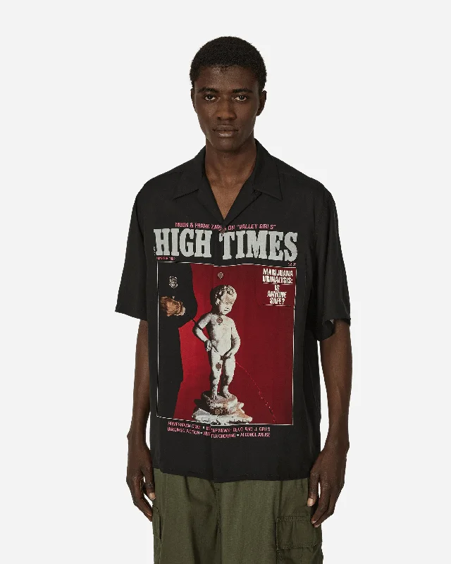 Men's Monochrome Shirts for a Minimalist VibeHigh Times Hawaiian Shirt (Type-3) Black Men's Monochrome Shirts for a Minimalist VibeHigh Times Hawaiian Shirt (Type-3) Black