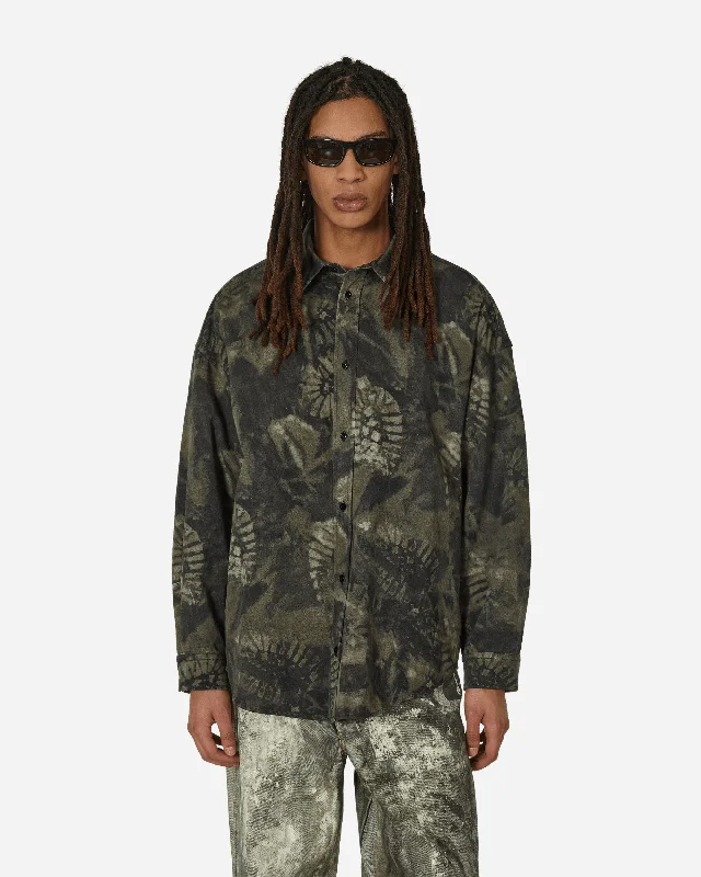 Men's Spread-Collar Shirts for a Bold StatementRelaxed Fit Overshirt Washed Black